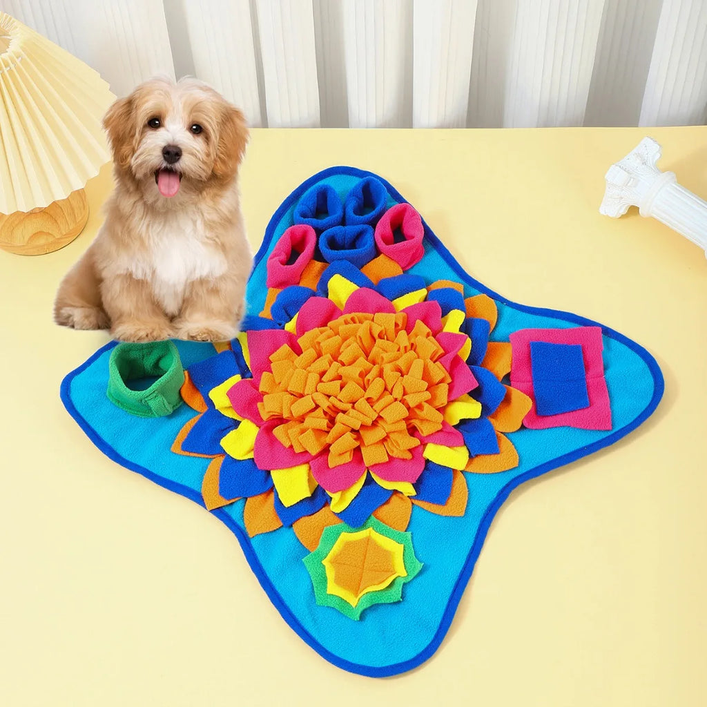 Alfombra olfativa para perros, variante azul